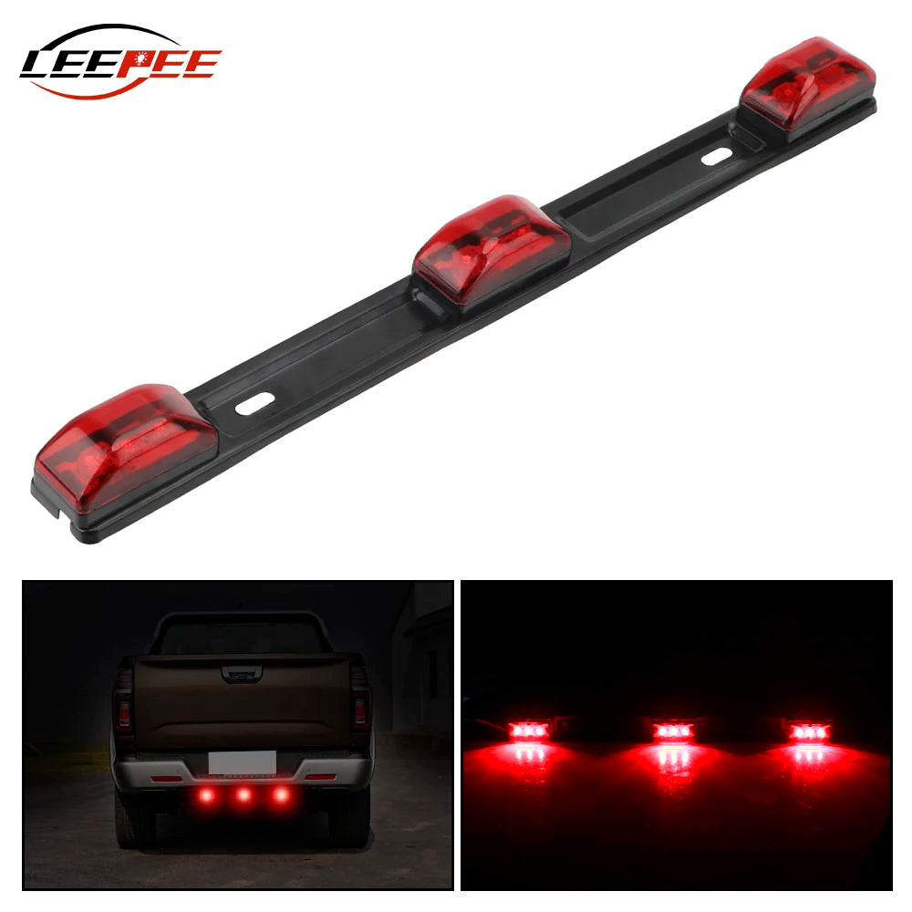12V LED Tail Light Bar Red Brake, Turn Signal & DRL Strip Light for Cars & Trucks