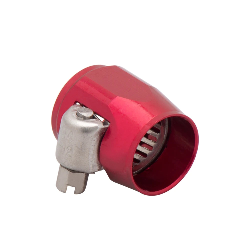 AN6 AN8 AN10 Aluminum Fuel Hose Clamp HEX End Blue Red Black