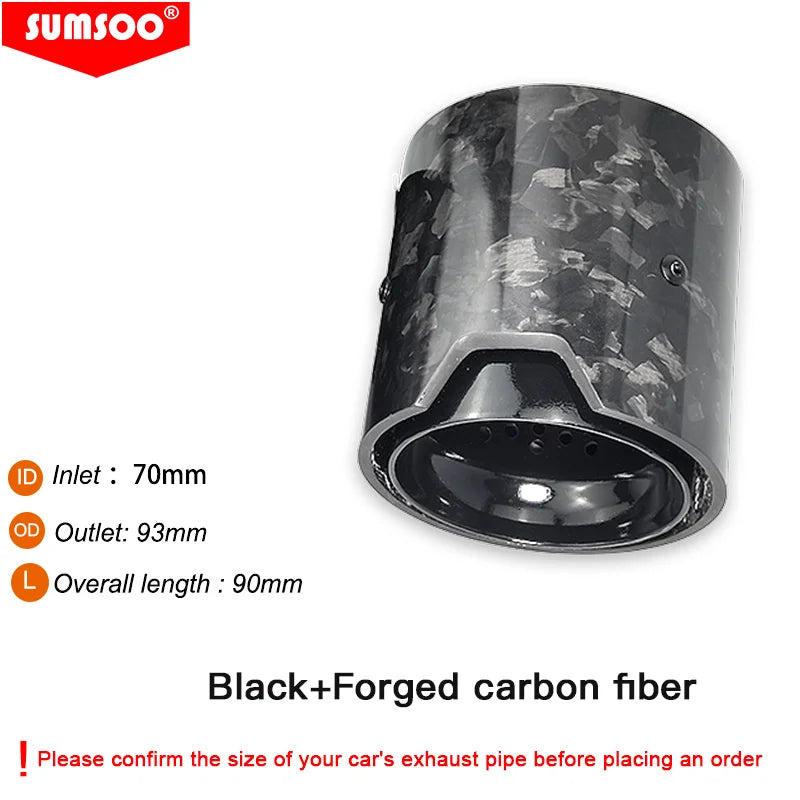1 x Carbon Fiber Exhaust Tip for BMW M2 M3 M4 M135i M235i M140i M240i