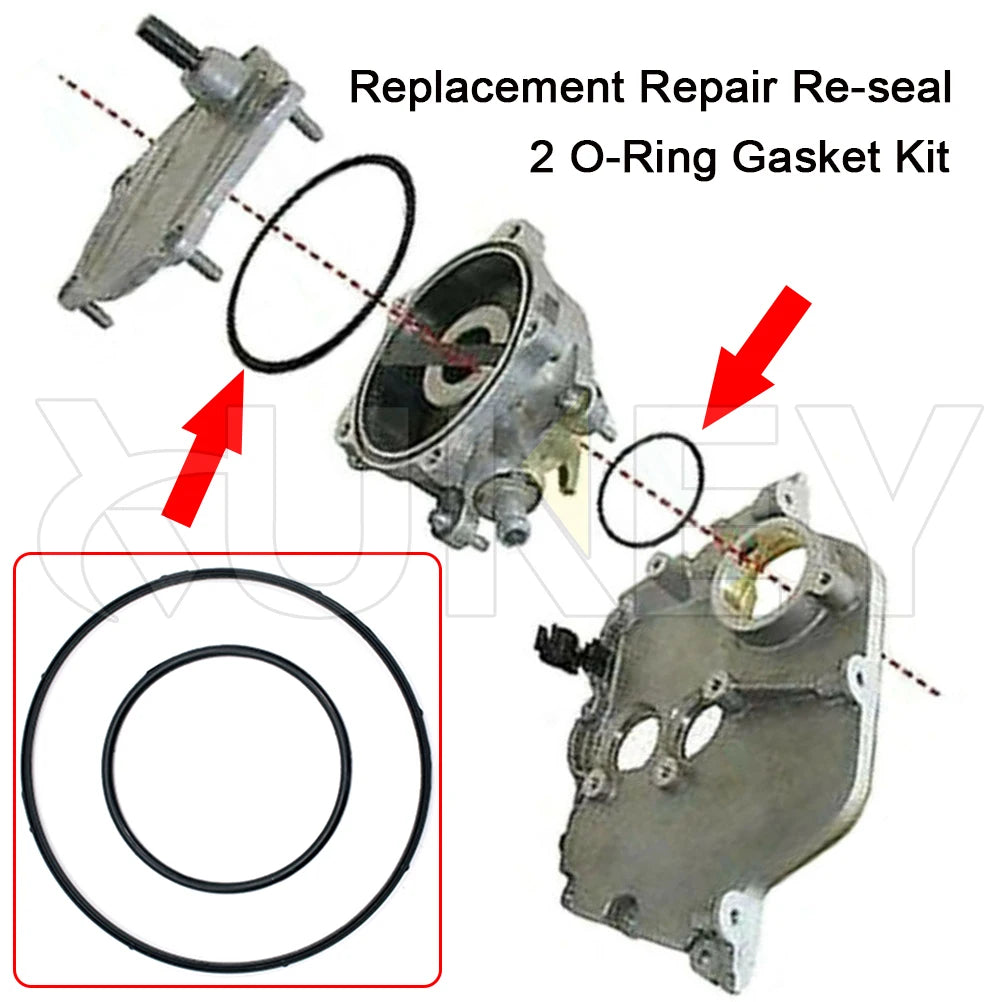 2PCS Vacuum Pump Seal Kit Gasket for BMW N42 N46 N62 N73 Engines