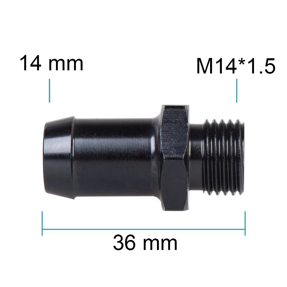 Universal 6AN AN6 to M10 M12x1.25/1.5 AN6 TO m16 M14x1.5 AN6 TO 1/4 3/8 1/2 npt
