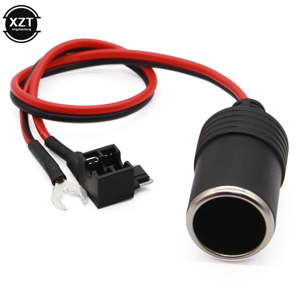 Universal 12V DC Cigarette Lighter Power Adapter Plug with Fuse