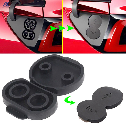 Silicone Charging Port Waterproof Dust Cover for Tesla Model 3 2017–2020
