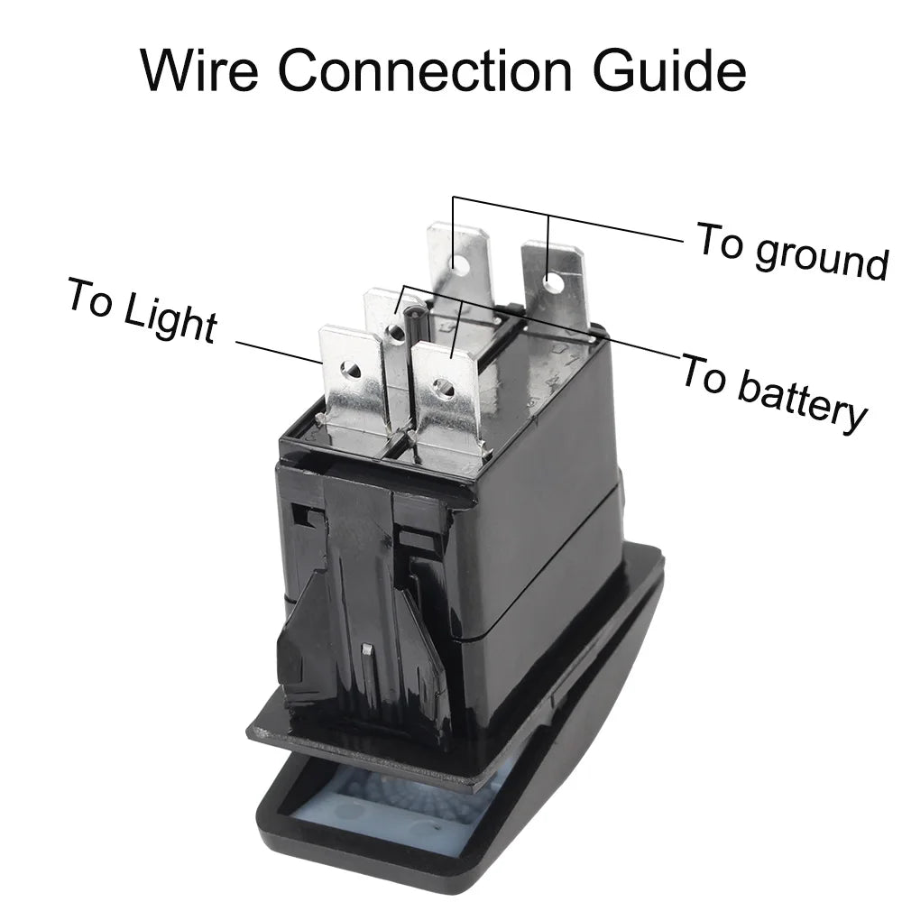 12V/24V LED Light Toggle Switch Universal ON/OFF Rocker Switch