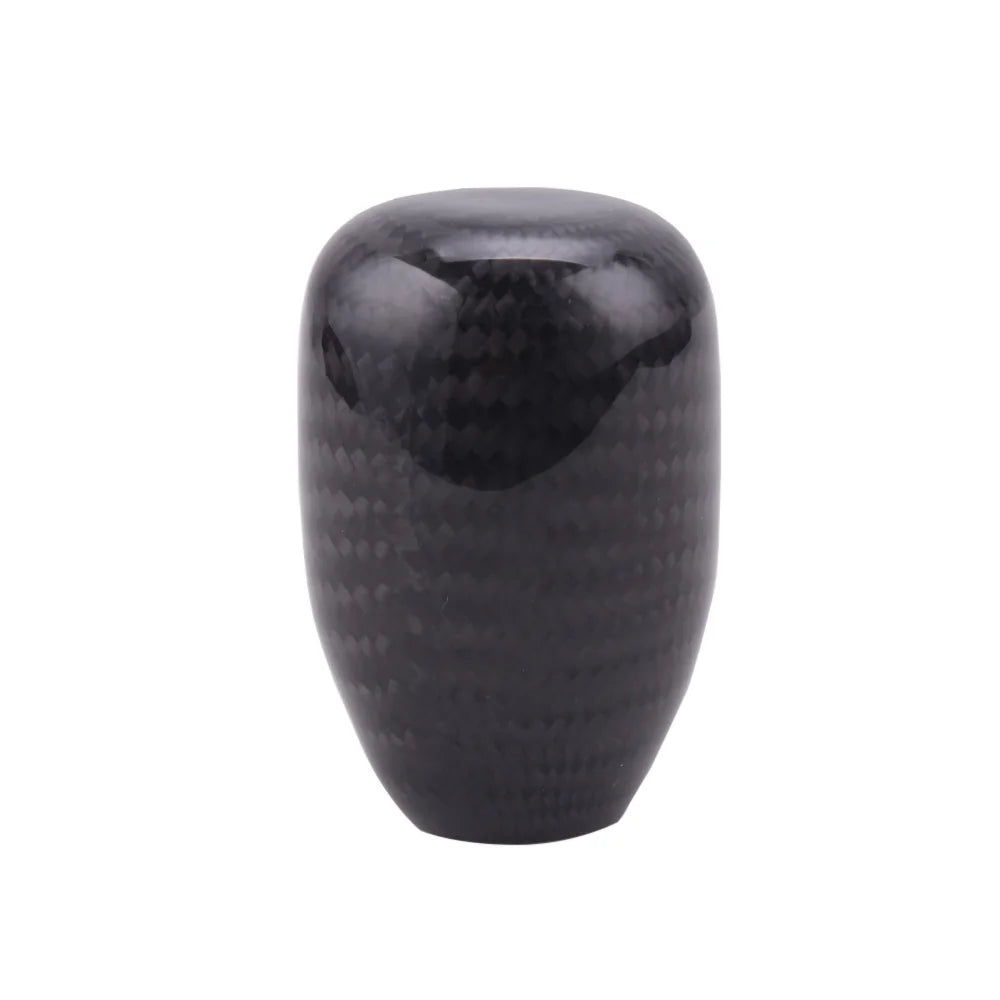 RASTP RS-SFN032 Oval Carbon Fiber Manual Gear Shift Knob 3 Adapters JDM Style