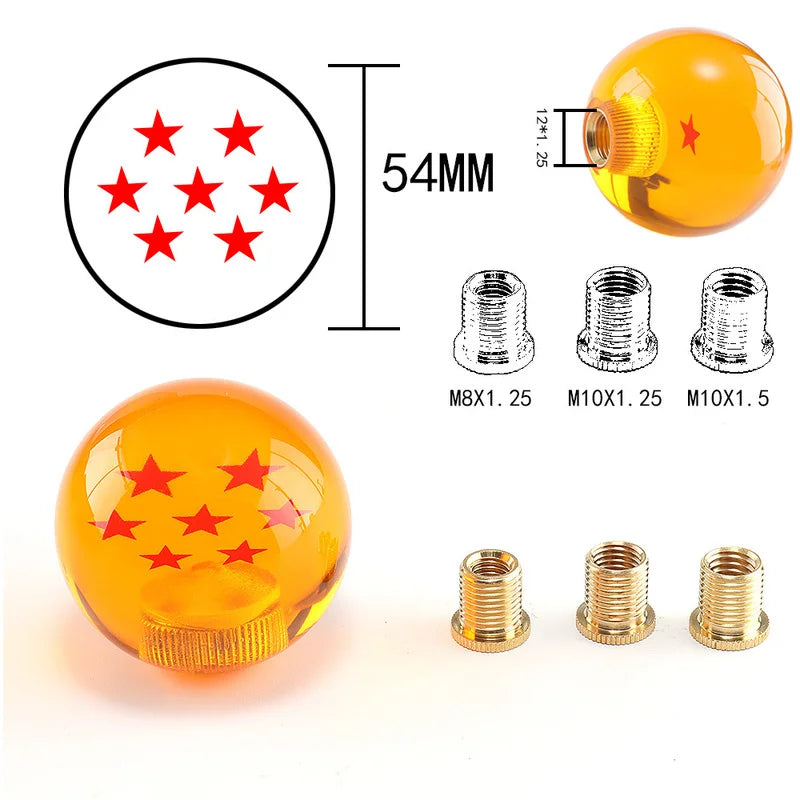 Universal 10-Speed Aluminum Gear Shift Knob Manual Transmission Shifter Lever