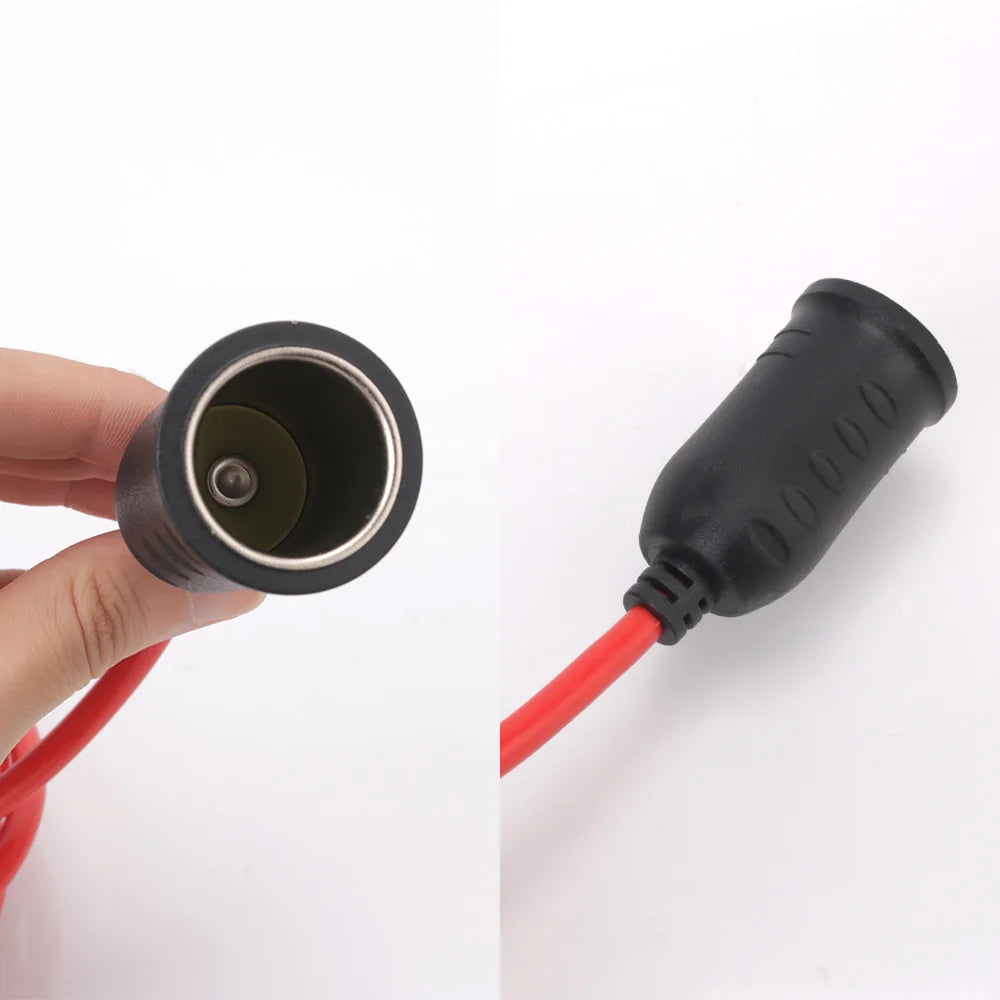3.6m 12V 24V Car Power Adapter Extension Cord 15A Fuse Cigar Lighter Plug