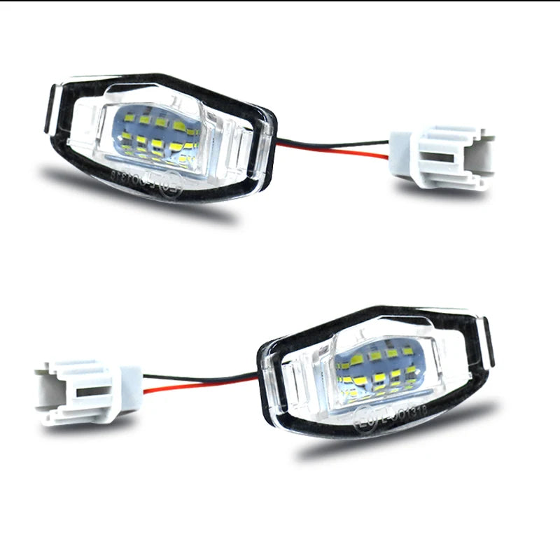 White LED License Plate Lights for Honda Civic Accord Acura MDX TL TSX RDX Pair
