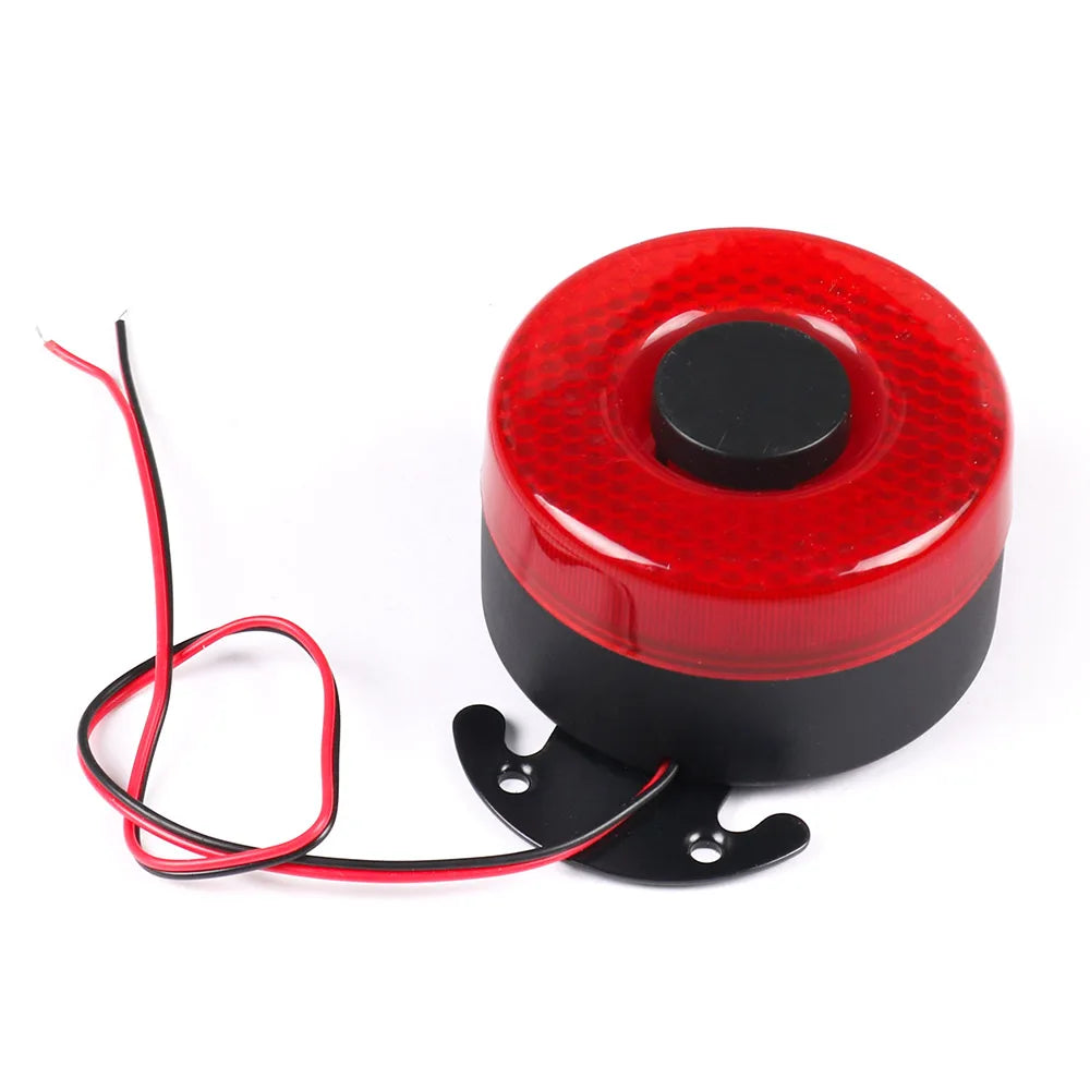 DC 12V-24V 105dB Auto Warning Siren Backup Alarms Horn With LED BX102098