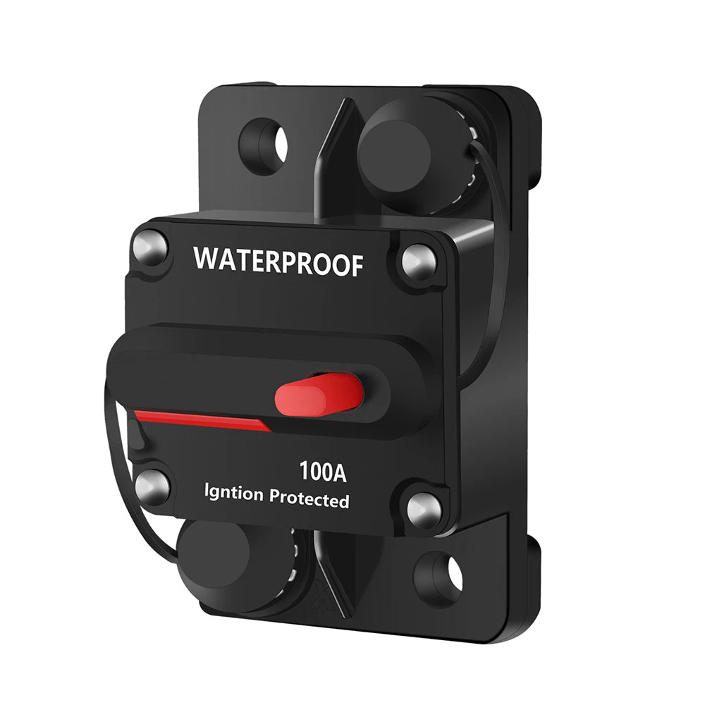 30A-300A 12V 48V DC Circuit Breaker Manual Reset Waterproof Car Boat Fuse