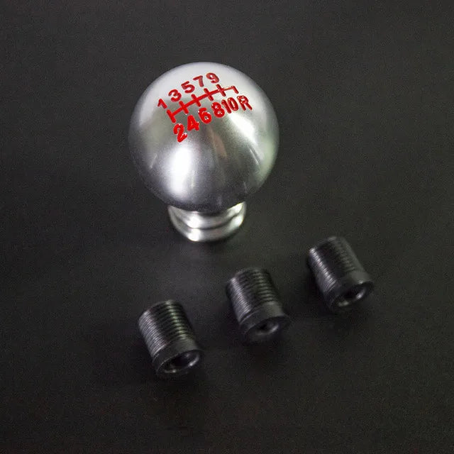 Universal 10-Speed Aluminum Gear Shift Knob Manual Transmission Shifter Lever