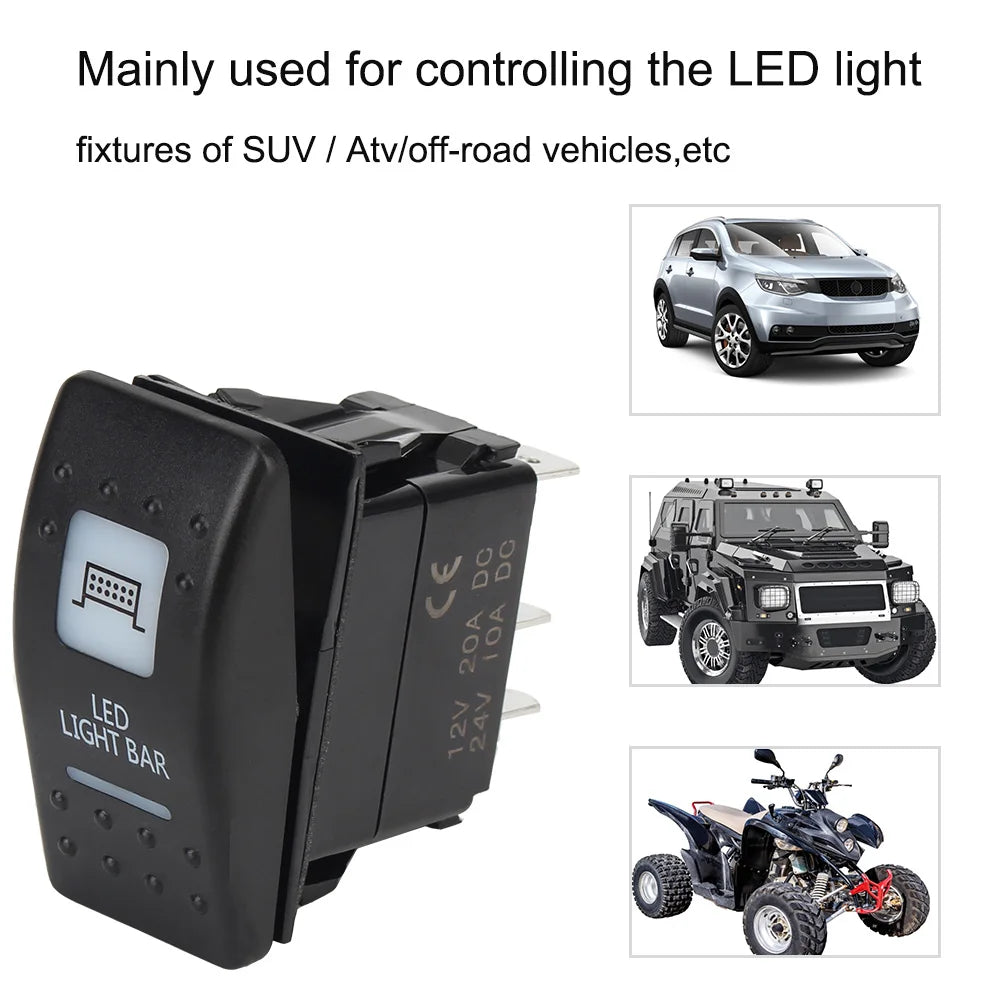 12V/24V LED Light Toggle Switch Universal ON/OFF Rocker Switch