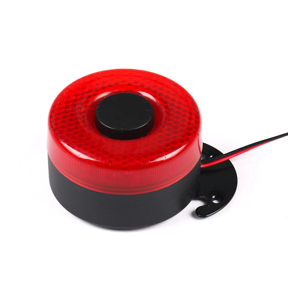 DC 12V-24V 105dB Auto Warning Siren Backup Alarms Horn With LED BX102098