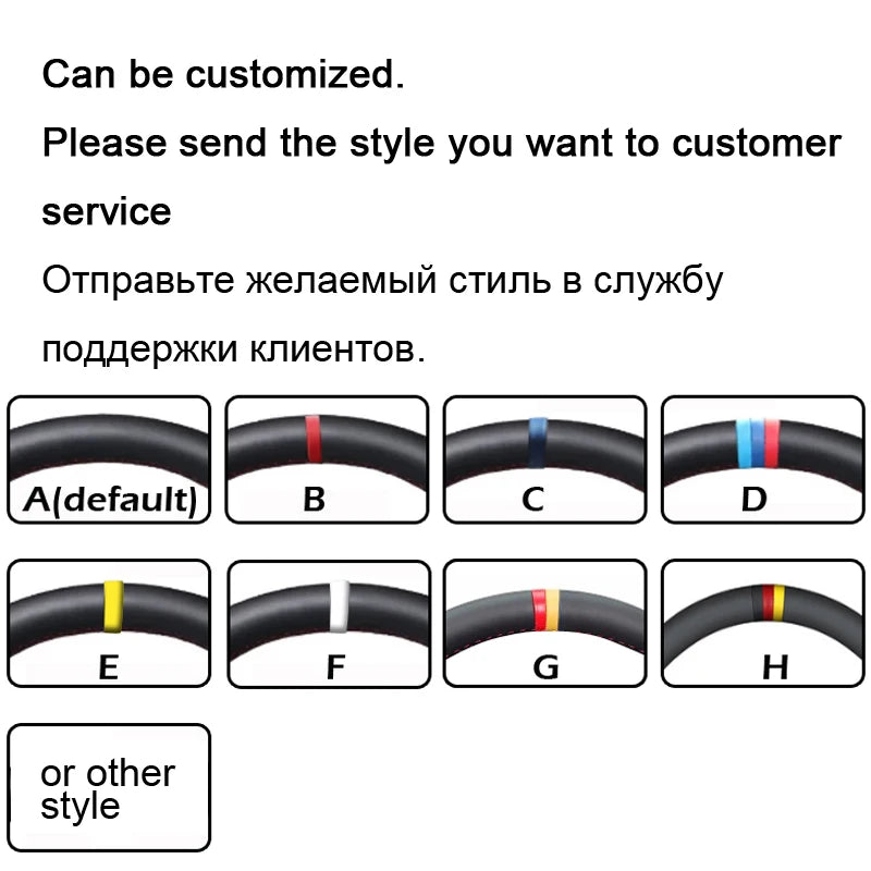 Hand-Stitched Genuine Leather Steering Wheel Cover for Volkswagen Beetle 2003–2010