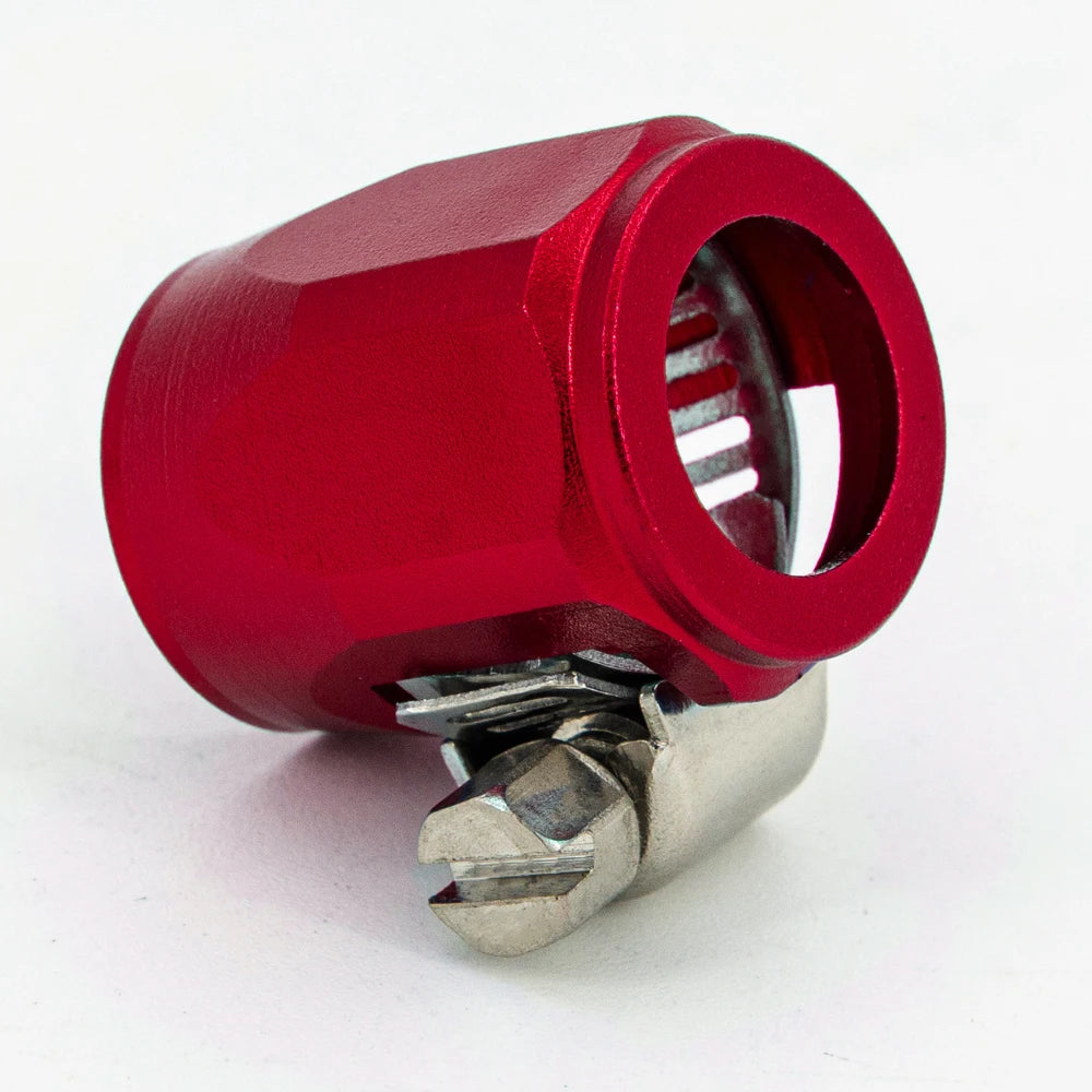 AN6 AN8 AN10 Aluminum Fuel Hose Clamp HEX End Blue Red Black
