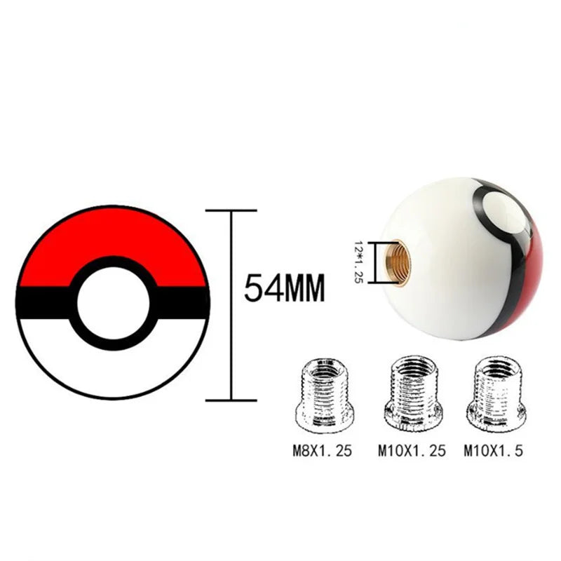 Universal 10-Speed Aluminum Gear Shift Knob Manual Transmission Shifter Lever