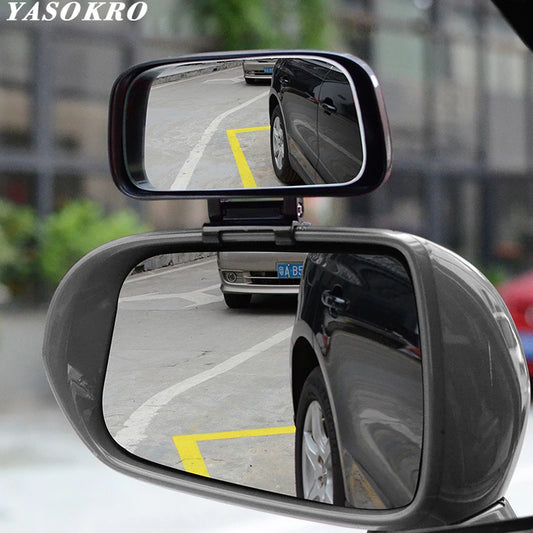 YASOKRO Blind Spot Mirrors Wide Angle Adjustable Convex Rearview Car Mirror