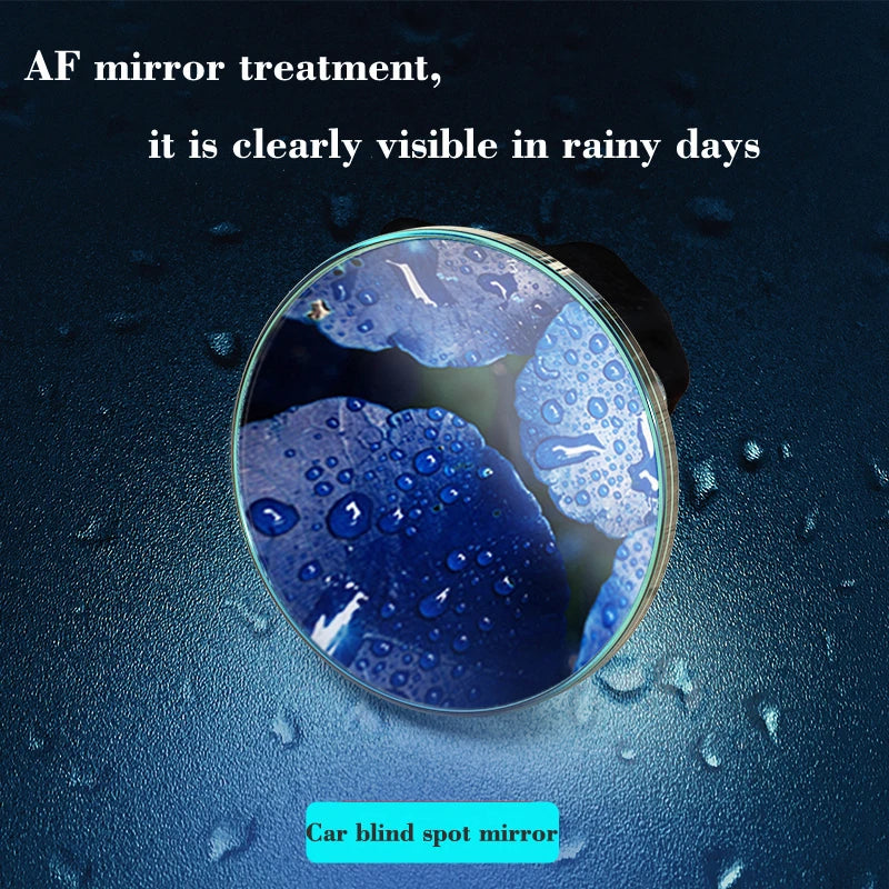 1 Pair Car Blind Spot Mirrors 360° Rotatable Adjustable Wide Angle Rear View