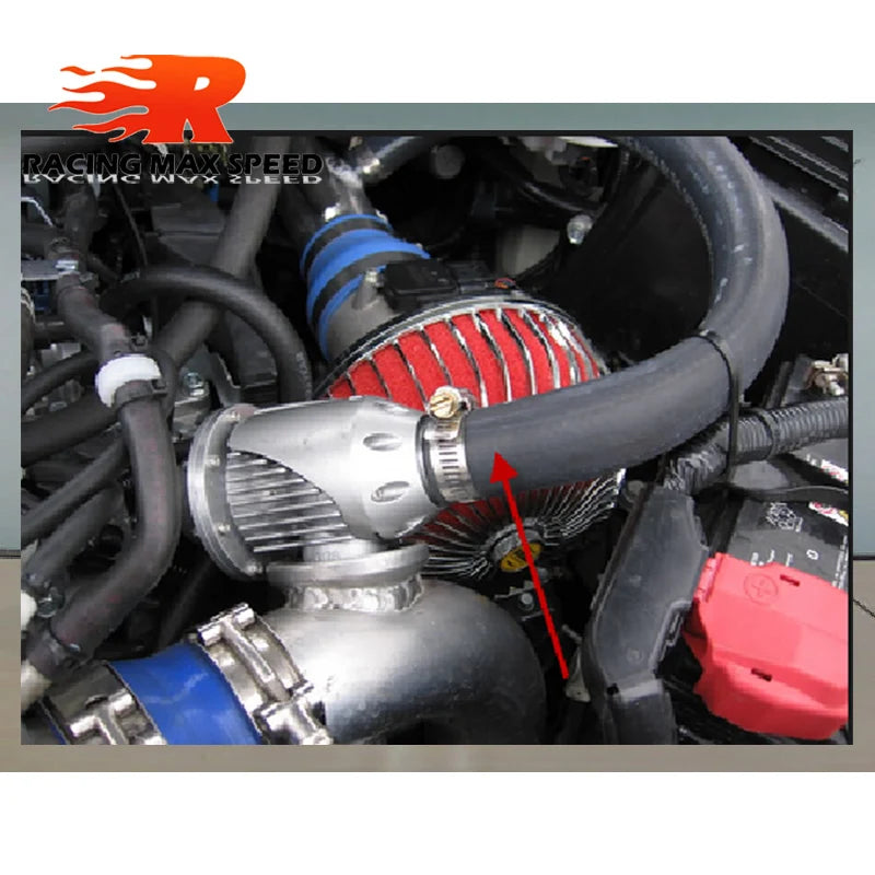 25mm SQV Style Turbo Blow Off Valve BOV with Adapter Flange Red Black Silver
