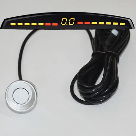Car LED Parking Reverse Sensors Backup Monitor Display Parktronic Kit