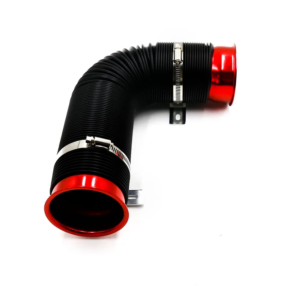 76mm Universal Flexible Cold Air Intake Pipe Telescopic Ventilation Tube Kit