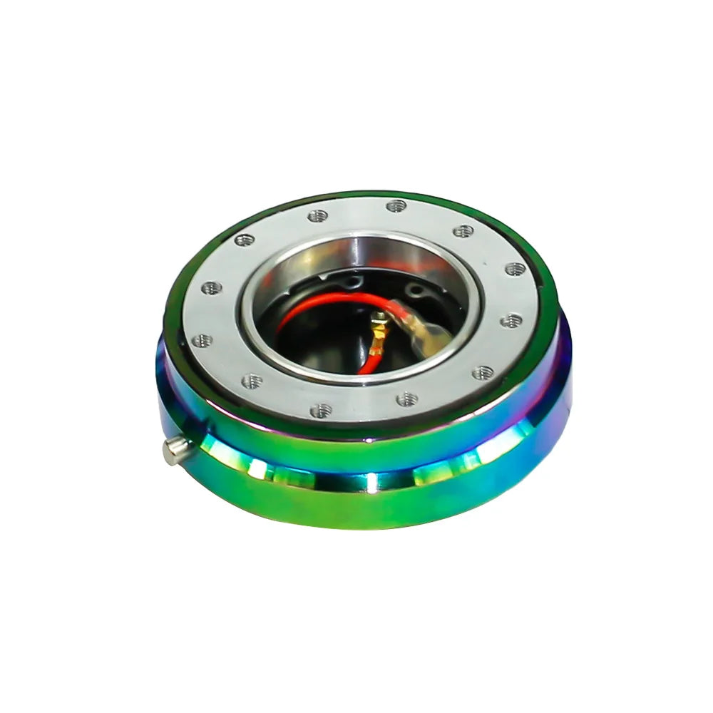6-Hole Thin Steering Wheel Quick Release Hub Adapter Snap Off Boss Kit