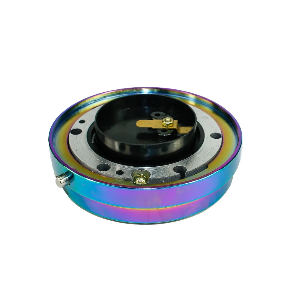 6-Hole Thin Steering Wheel Quick Release Hub Adapter Snap Off Boss Kit