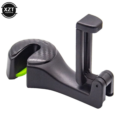 2-in-1 Car Headrest Hook with Phone Holder Multifunction Seat Back Bag Hanger