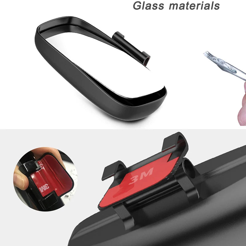 YASOKRO Blind Spot Mirrors Wide Angle Adjustable Convex Rearview Car Mirror
