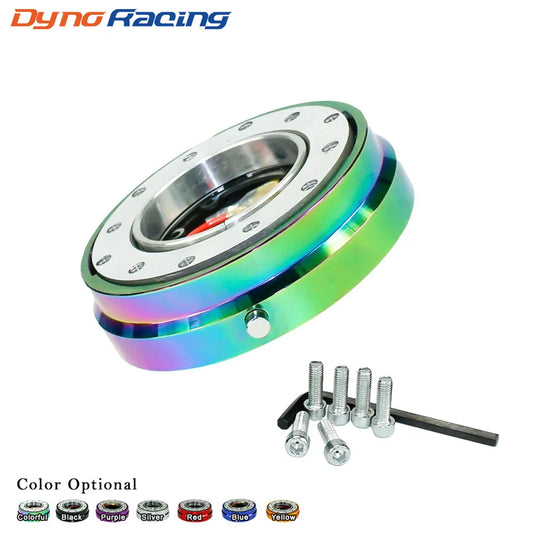 6-Hole Thin Steering Wheel Quick Release Hub Adapter Snap Off Boss Kit