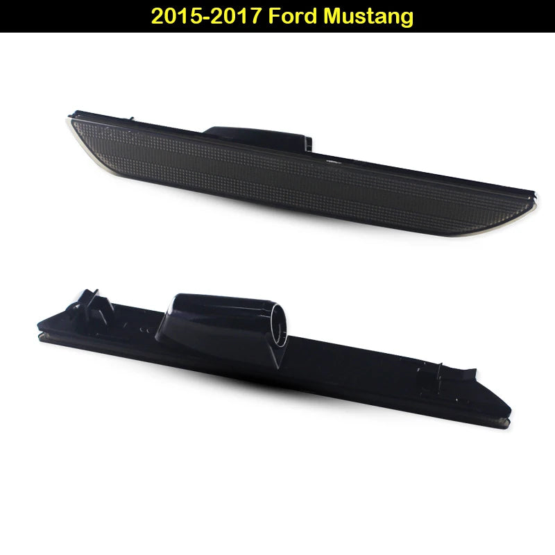 2PCS Smoked Rear Side Marker Lamp Housings Ford Mustang 2015-2023