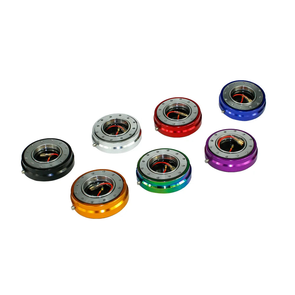 6-Hole Thin Steering Wheel Quick Release Hub Adapter Snap Off Boss Kit