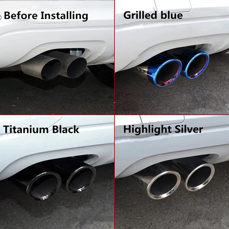 Stainless Steel Exhaust Tip for VW Jetta MK6 Golf 6 Golf 7 1.4T Muffler