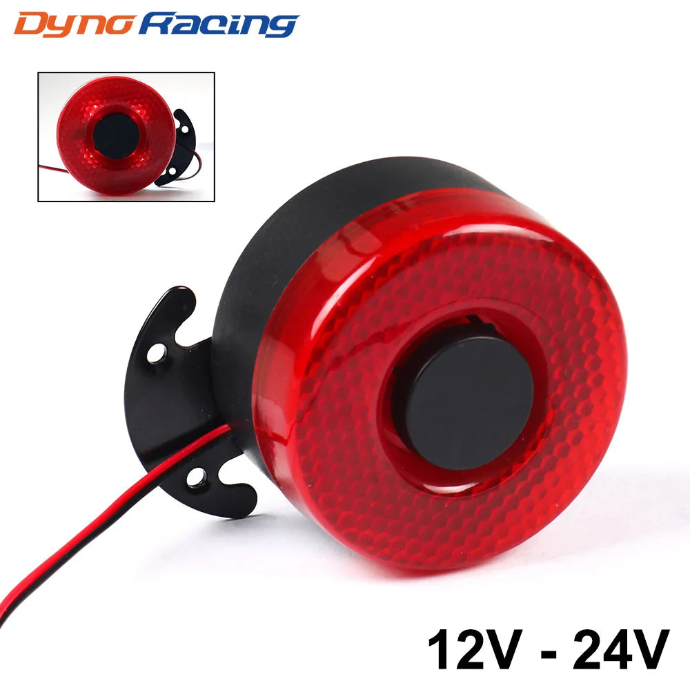 DC 12V-24V 105dB Auto Warning Siren Backup Alarms Horn With LED BX102098