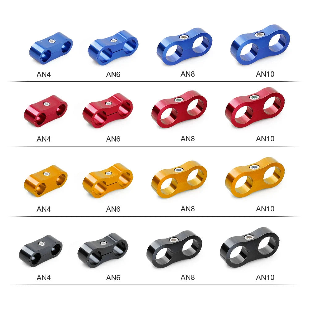 AN4 AN6 AN8 AN10 Fuel Oil Water Hose Separator Black Red Blue Gold