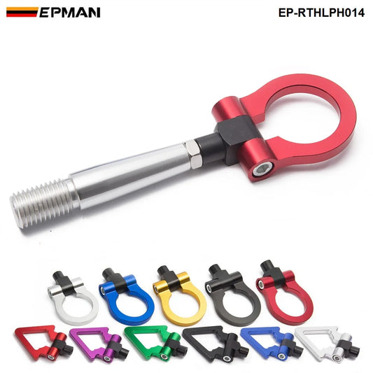EPMAN JDM Folding Ring Tow Hook Front Rear Bumper for Nissan 350Z 370Z GTR