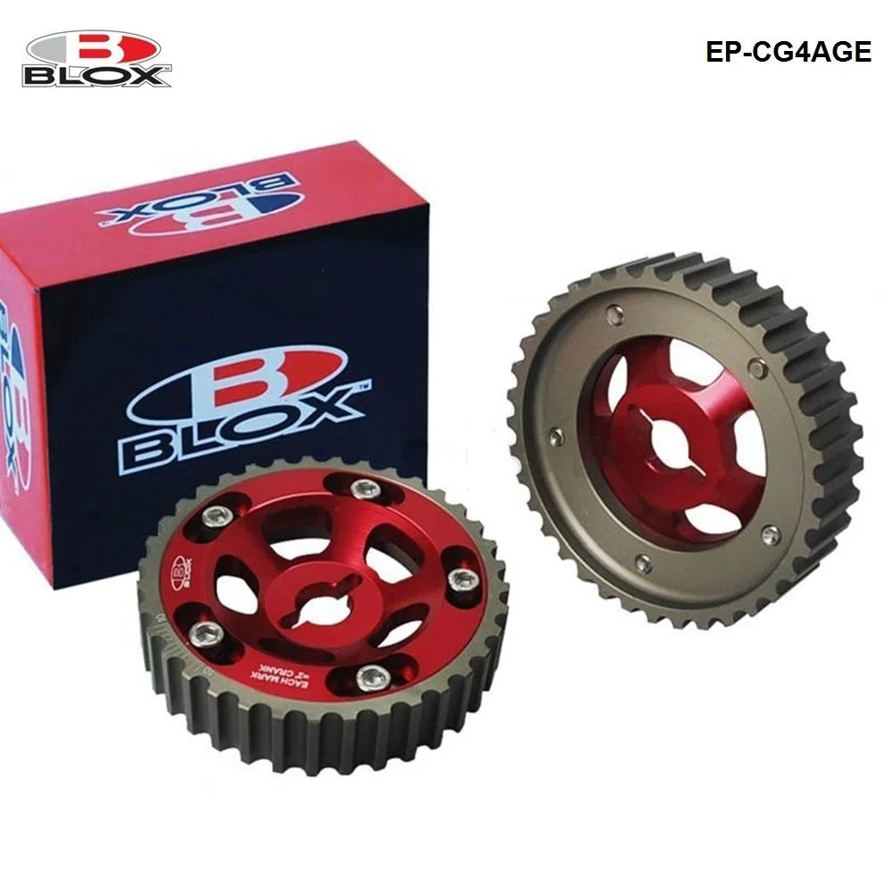 Blox 2PCS Adjustable Cam Gear Pulley Set for Toyota 4AGE 16V 1984-1989
