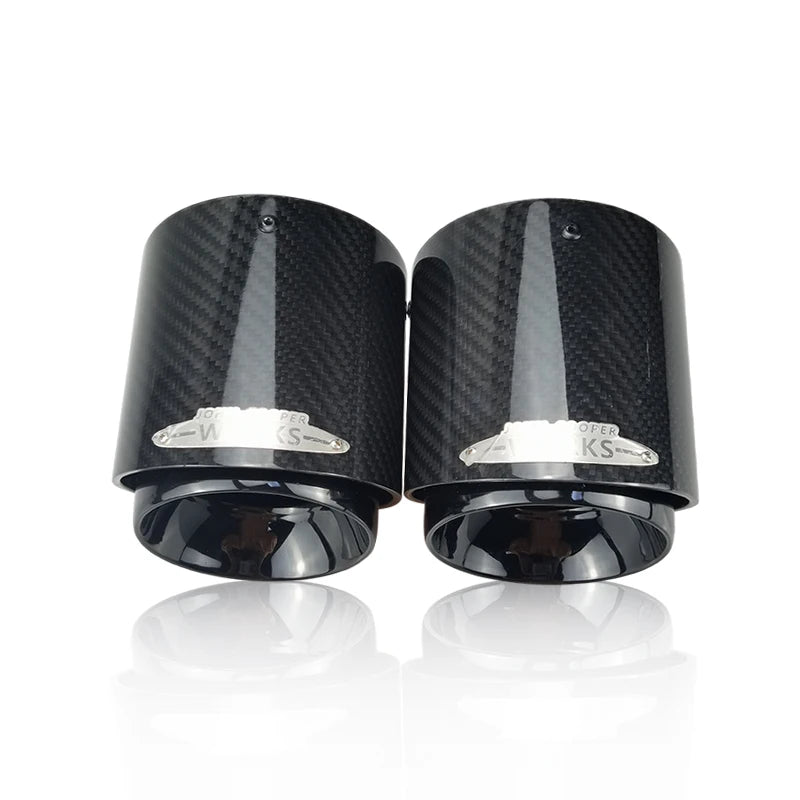 1Pcs Carbon Fiber Exhaust Tip for BMW MINI Cooper S Black Gold Blue Silver
