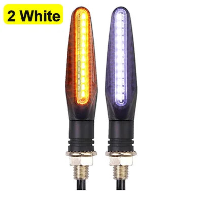 2/4Pcs 12V LED Motorcycle Turn Signals 335 SMD Sequential Flowing Blinker IP67