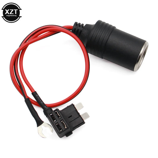 Universal 12V DC Cigarette Lighter Power Adapter Plug with Fuse