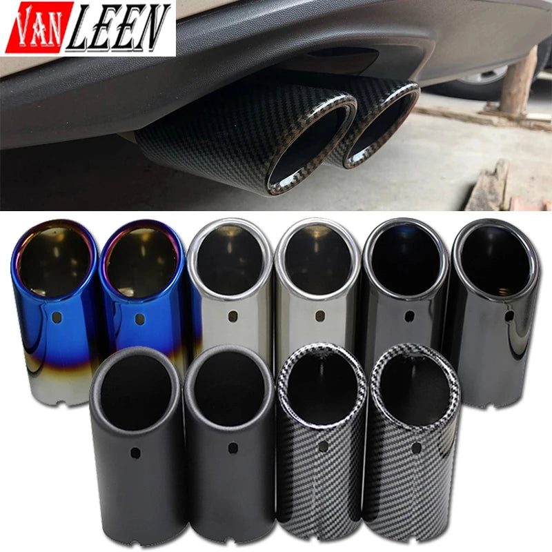 Stainless Steel Exhaust Tip for VW Jetta MK6 Golf 6 Golf 7 1.4T Muffler