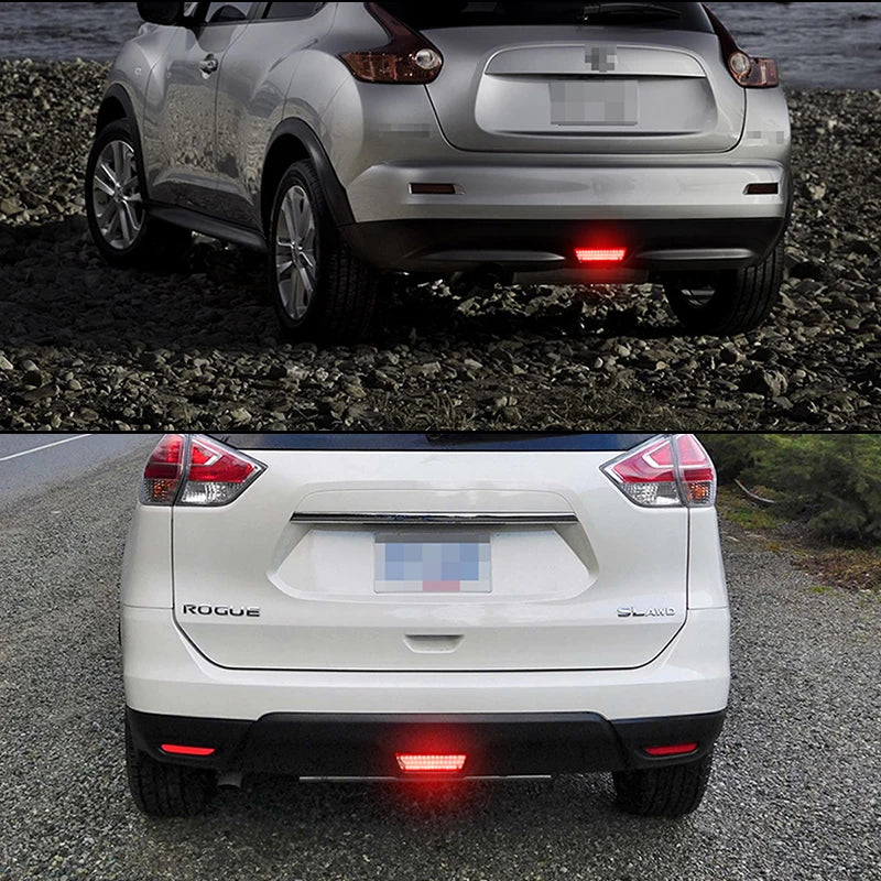 F1 Style LED Rear Fog Light Strobe Brake Tail Lamp Nissan Juke Rogue Murano