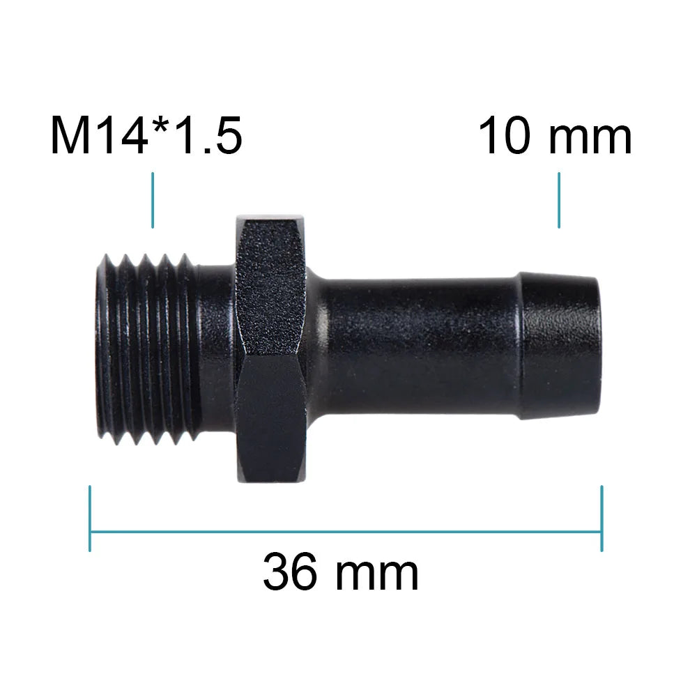 Universal 6AN AN6 to M10 M12x1.25/1.5 AN6 TO m16 M14x1.5 AN6 TO 1/4 3/8 1/2 npt