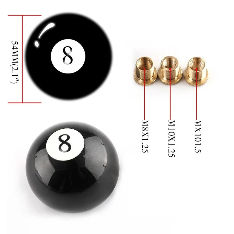 Universal 10-Speed Aluminum Gear Shift Knob Manual Transmission Shifter Lever