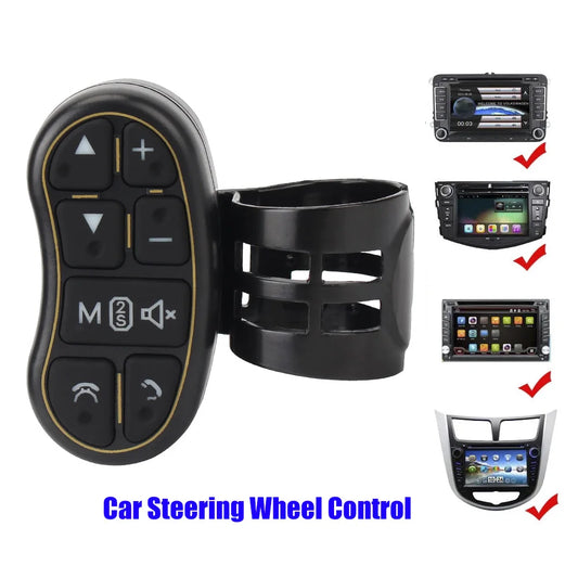 Wireless Steering Wheel Control Switch Car Radio Audio MP3 DVD Universal Kit