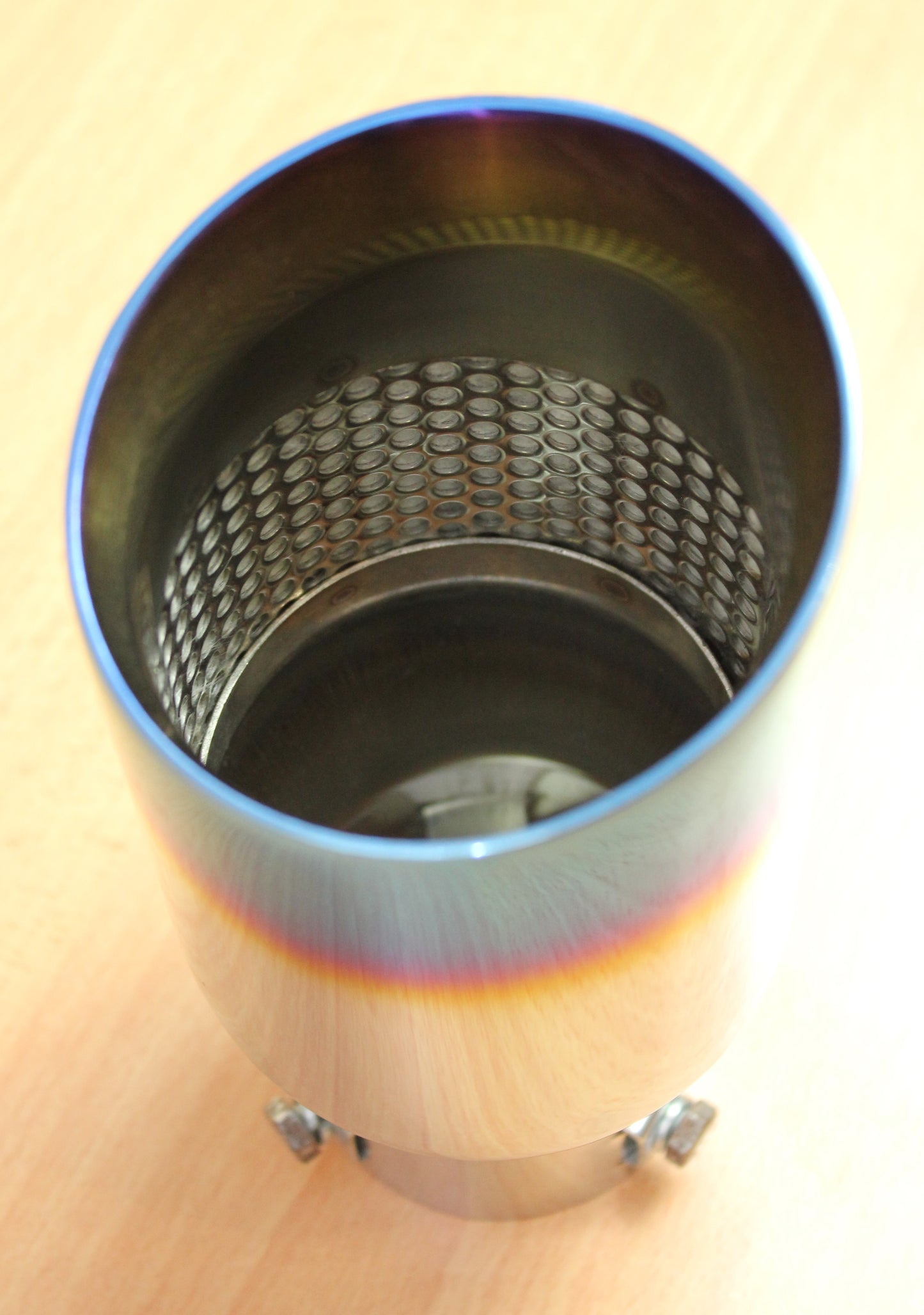 Titanium Exhaust Tip with Double Wall (Universal)