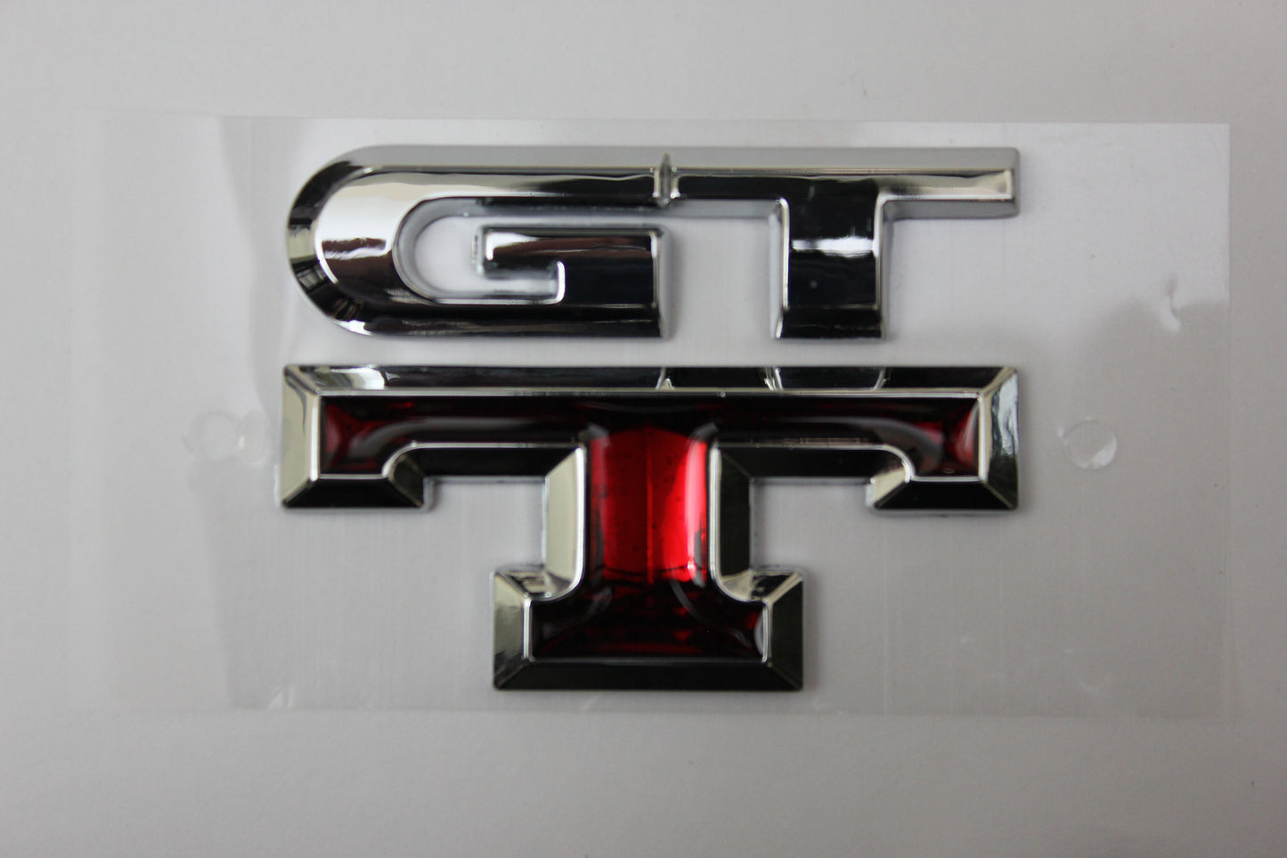 GTT Badge Emblem Silver & Red for Nissan Skyline R32 R33 R34 R35 GT
