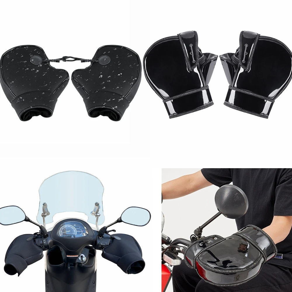Motorcycle Handlebar Muffs Winter Warm Gloves Rainproof Hand Covers Scooter ATV