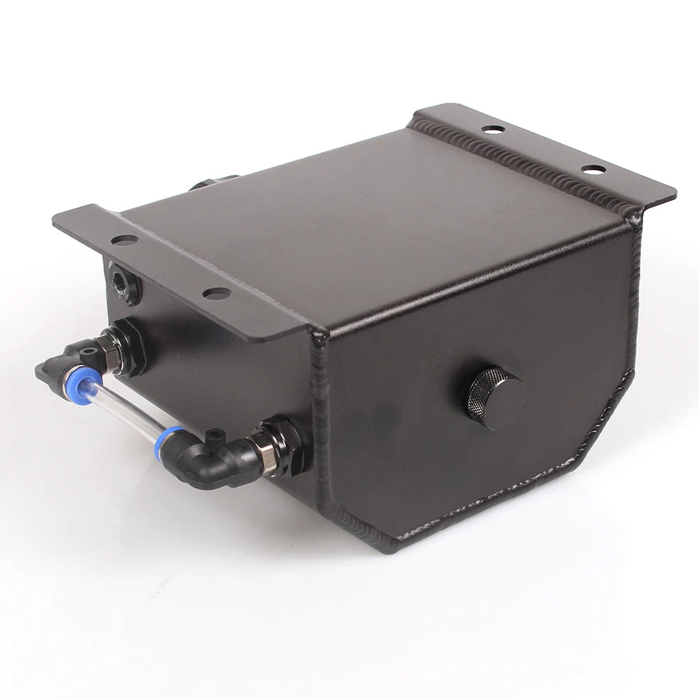 Universal 1L Aluminium Coolant Overflow Tank Reservoir with Drain Plug