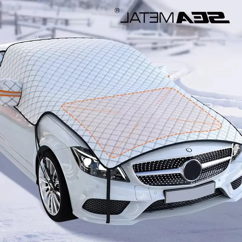 SEAMETAL Car Windshield Snow Sun Shade Waterproof UV Front Window Cover
